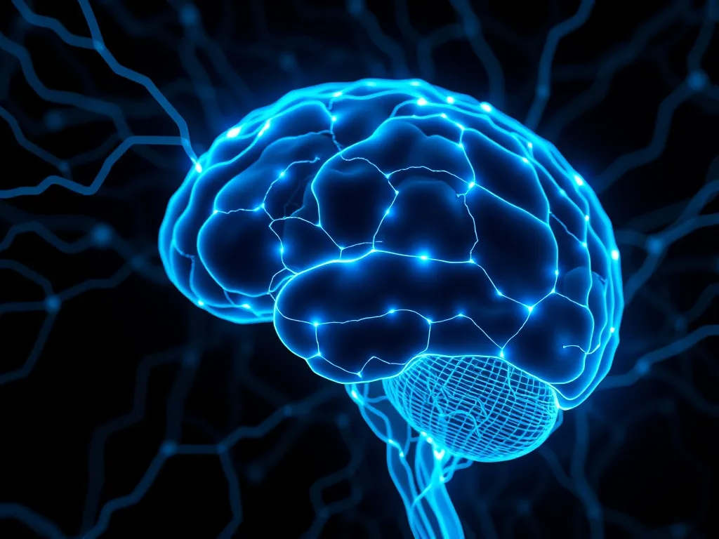 Abstract scientific visualization of neural pathways and bra